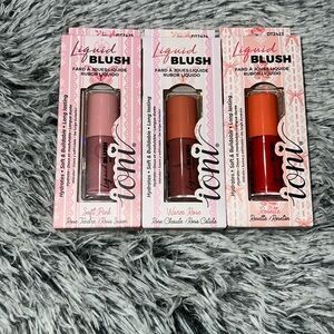 BRAND NEWW SET OF (3) “IONI” LIQUID BLUSHES